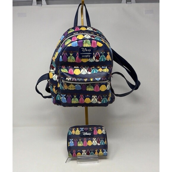 Loungefly Disney Princess Dress Wardrobe Backpack Wallet STORE MODEL main image 13
